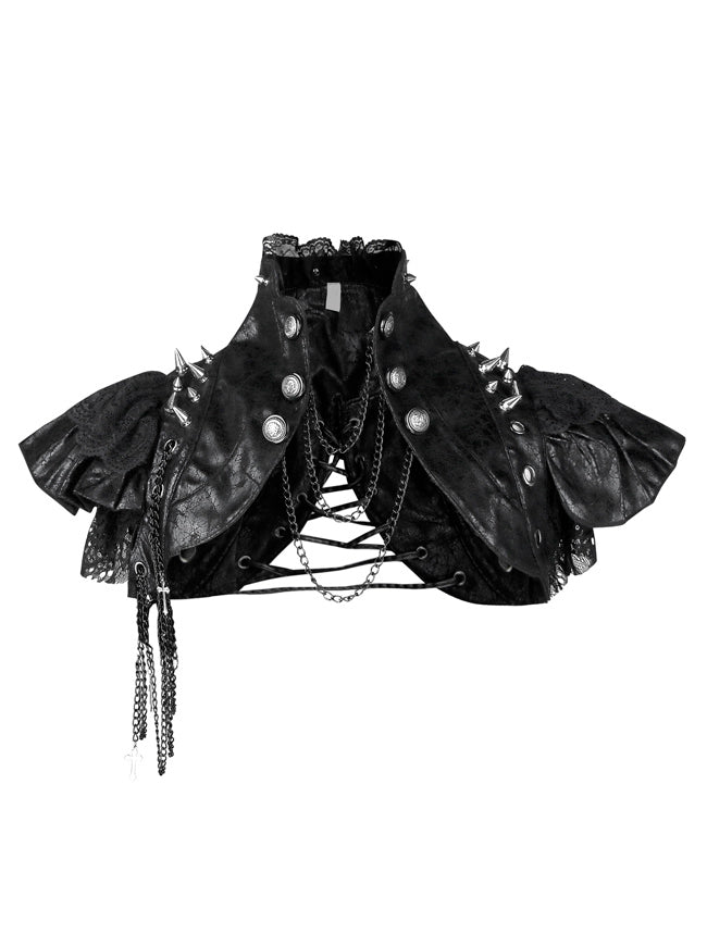 Steampunk Costume Accessories Gothic Lace Shawl Bolero Shrug Jacket