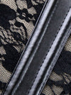 Sultry Charming Women Black Lace Gothic Zipper Closure Plus Size Lingerie SexCorset Tops Detail View