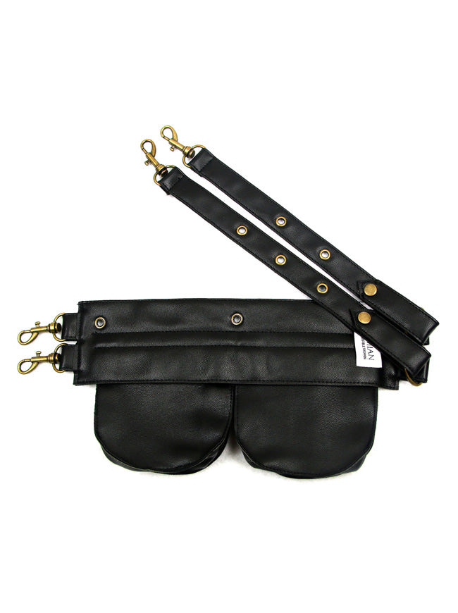 Retro Steampunk High Quality Waist Belt Bag with Two Pockets Cosplay Accessory