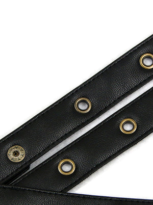 Steampunk-themed Leather Pouch Belt Pirate Costume Corset Accessory