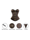 Palace Series Burlesque Halloween Party Daily Dance Steampunk Sweetheart Corset Tops Detail View
