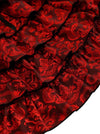 High Waisted Zippered Pencil Gothic Ruffle Punk Plus Size Halloween Cosplay Party Daily Evening Skirt Detail View