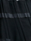 Women's Sexy 26 Double Spiral Steel Boned Satin Lace up Halloween Underbust Corset Black Detail View