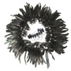 Gorgeous All-match Feather Retro Black Lace Up Cape Shawl Detail View