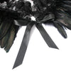 Graceful Gothic Lace Up Shawl Crow Costume Shrug Vampire Witch Accessory Detail View