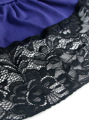 Steampunk Gothic Vintage Rockabilly High Low Cyberpunk Cosplay Skirt for Women Detail View