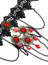 Retro Renaissance Rhinestone and Alloy Choker Necklaces Corset Accessories