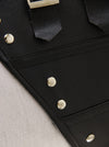 Classical High Quality Casual All-match Black Clubwear Steampunk Halter Lace Up Underbust Vest Corset Tops Detail View