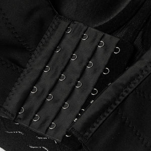 Sexy Cute Stunning Black Silver Boned Spaghetti Straps Outerwear Corset Detail View-2
