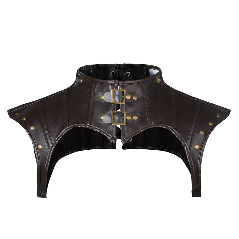 Punk Style Gothic Anime Cosplay Shrug with Rivets Shoulder Detail View-4