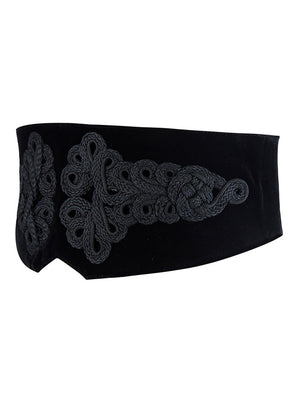 الكلاسيكية خمر Underbust الأسود الجلد المدبوغ الخصر حزام عالية الخصر حزام أسود الخصر حزام لفستان Steampunk من مشد حزام عرض الجانب