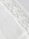 Women's All-match Tencel Cotton Lace High Waist Corset Top Tunic Dress White Detail View