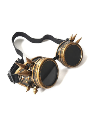 نظارات Steampunk من الرجعية القوطي السايبربانك تأثيري زي التبعي نظارات قابل للتعديل