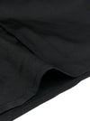Mode féminine Rivet à lacets sans manches Patchwork en mousseline de soie Crêpe Blouse Top Noir Vue détaillée