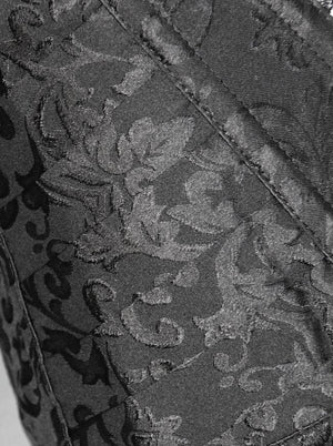 Damenmode Brokat Stickerei Reißverschluss Stahl ohne Knochen Überbrust Korsett Detailansicht