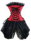 Burlesque Sexy Lace Broderie Lace-up Bustier Bustier Corset Dress
