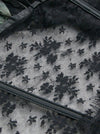Steampunk Gothic Retro Floral Lace Feather Bolero Jacket Shrug Detail View