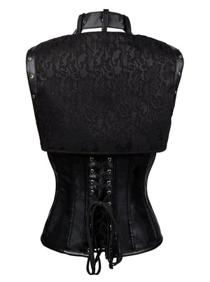 Old Fashion Steampunk-themed Steel Boned Overbust Corset Jacket