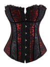 Burlesque Lace Overlay Sweetheart Strapless Outerwear Corset