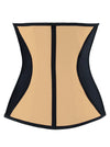 Body Shaper Women Underbust Waist Trainer Lace Sexy Firm Compression Apricot Girdles Shapewear Hourglass Corset Back View