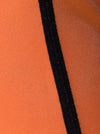 Women's Casual 4 Spiral Steel Boned Latex Hooks Hourglass Waist Slimmer Corset Orange Detail View