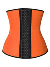 Orange Color Latex Waist Training Underbust Corset