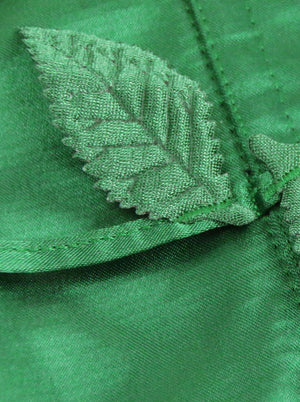 Costume Fée Poison Ivy Femme Corset Cosplay avec Jupe Vert Vue Détaillée