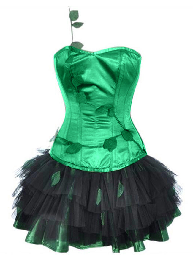 Poison Ivy Costume Halloween Costume Corset Skirt Main View