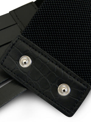 Renaissance Leather Studded High Waist Corset Accessories Belt Detail View