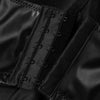 Spaghetti Straps Gothic PU Leather Corset Bustier Crop Top Bra Detail View