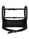 Accessories Gothic Leather Body Harness Hollow Out Tank Cage Bra Main View