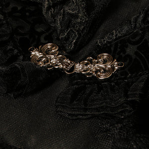 Renaissance Jacket Bolero Shrug Floral Lace Medieval Costume Shrug Jacket Detail View
