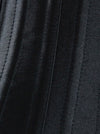 Women's Fashion 26 Spiral Steel Boned Lace Up Satin Underbust Waist Training Corset Black Detail View