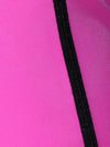 Girdle Underbust Pink Latex Waist Cincher Body Shaper Shapewear Workout Plus Size 3 Hooks Waist Trainer Underbust Corset Top Detail View