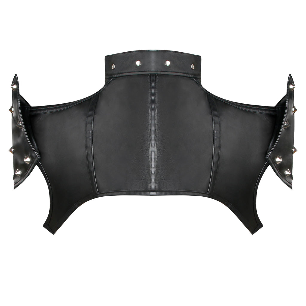 Pirate Costume Accessories Cosplay Black Shrug Back View