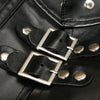 Retro Leather Bolero Jacket Shoulder Armor Shrug Buckles Detail View-2