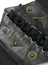 Cincher Steampunk Accessoires Vintage Velcro Waist Cincher Punk Vintage Waist Trimmer Belt Vue détaillée