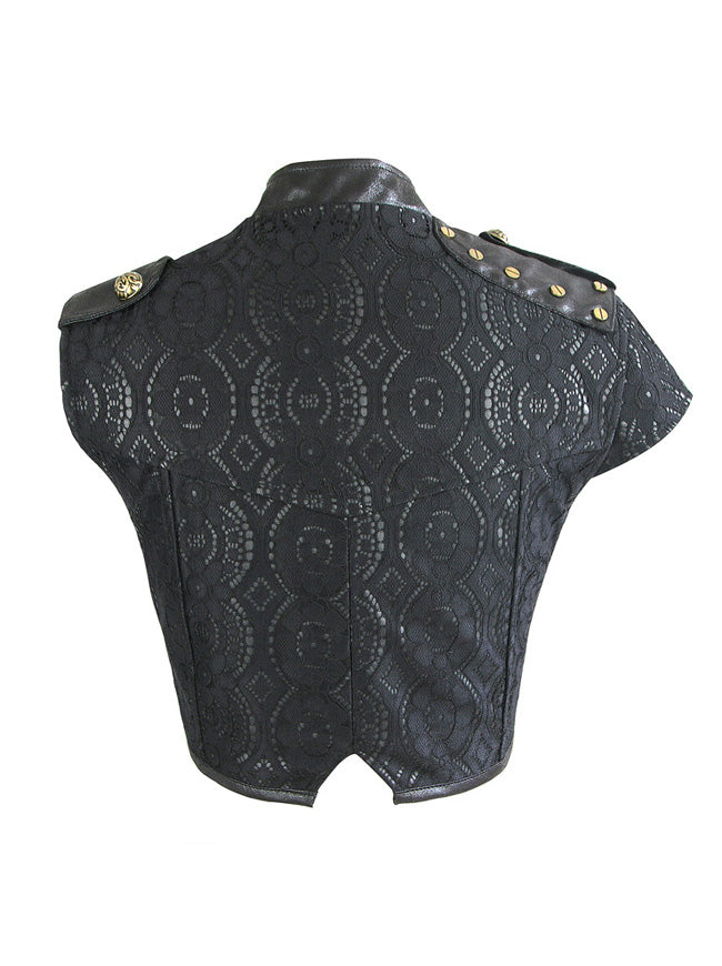 Steampunk Vintage Brocade Corset Shrug Jacket Cosplay Costume