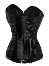 Top corsetto senza spalline senza spalline in stile vintage Steampunk