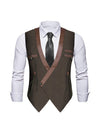 Men's Steampunk Victorian Renaissance Waistcoat Vest Business Suit Vest Main View