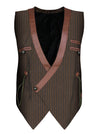 Kişi Steampunk Victorian Renaissance Waistcoat Vest Business Suit Vest