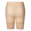 Lovely Women Beige Lace Thigh Compression Panties Back View