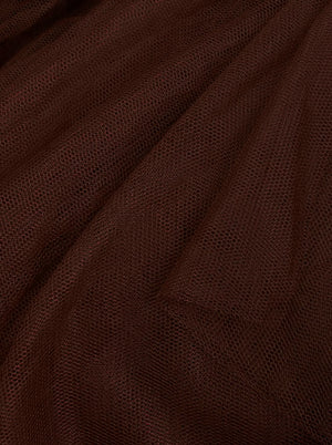 تنورة Steampunk من القوطي تكدرت الطبقات تول توتو ضجيج البني عرض التفاصيل