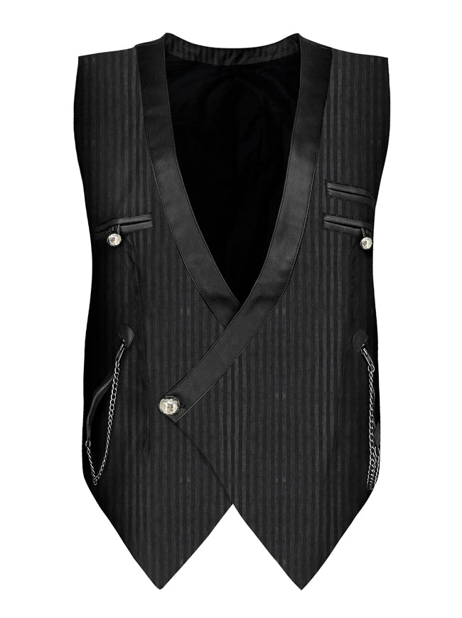 Men's Steampunk Victorian Renaissance Waistcoat Vest Business Suit Vest