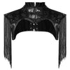 Charmian Women's Steampunk Gothic Leather Costume Shoulder Jacket Shrug Armor Main View