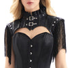Burlesque Accessories Punk Rock Medieval Jacket Shrugs Side View-1