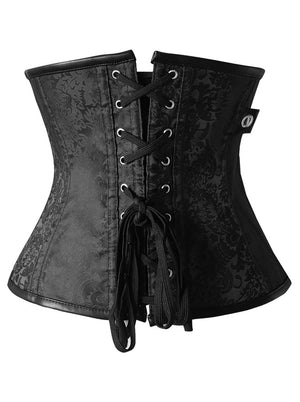 Costume de pirate corset désossé en acier rétro en cuir à l'ancienne