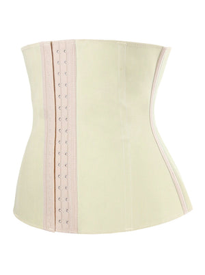 Hot Selling Vintage Casual All-match Lady Ivory Latex Punk Strapless Waist Cincher Underbust Corset Tops Side View
