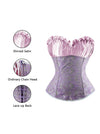 Strapless Jacquard Corset Shapewear Halloween Party Wedding Bridal Dance Sweetheart Overbust Corset Tops Detail View