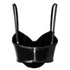 Gothic Underwire Padded Cropped Top Bustier Clubwear Crop Top Back View